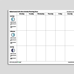 Behavioral Activation Activity Planning Diary