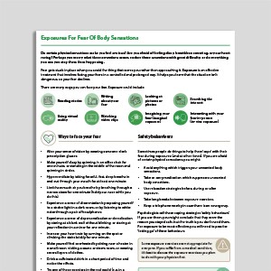Exposures For Fear Of Body Sensations