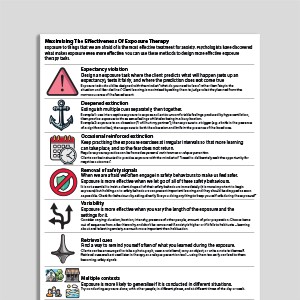Maximizing The Effectiveness Of Exposure Therapy