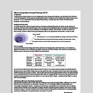 What Is Compassion Focused Therapy (CFT)?