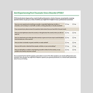 Am I Experiencing Post-Traumatic Stress Disorder (PTSD)?