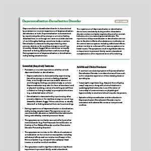 Recognizing Depersonalization-Derealization Disorder (DPD)