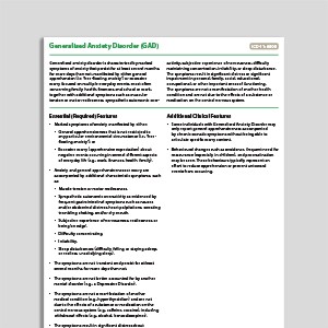 Recognizing Generalized Anxiety Disorder (GAD)