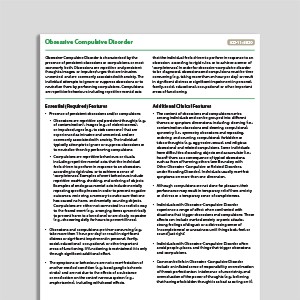 Recognizing Obsessive Compulsive Disorder (OCD)
