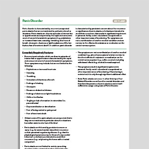 Recognizing Panic Disorder