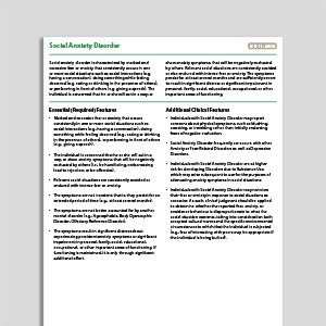 Recognizing Social Anxiety Disorder