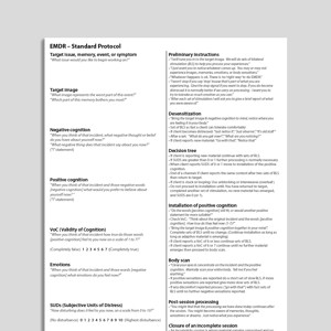 EMDR Protocol (With Interweave Guidance)