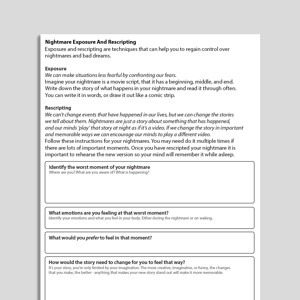 Nightmare Exposure And Rescripting