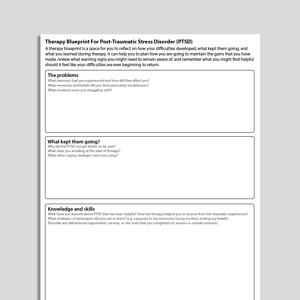 Therapy Blueprint For PTSD