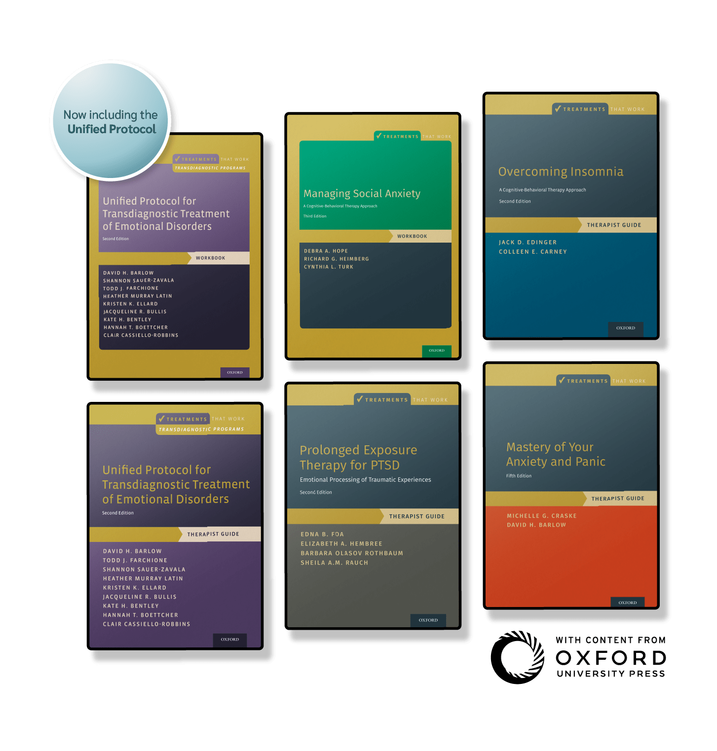 Treatments That Work series available titles (now including the unified protocol)