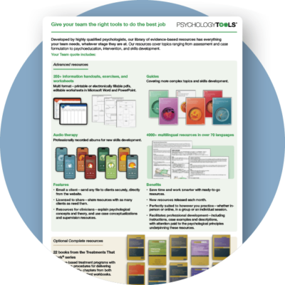 Brochure outlining the resources available to teams of 5 or more clinicians.